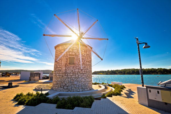 Kroatien - Stadt von Medulin Windmühle