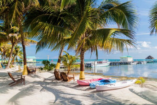 Belize - Caye Caulker Insel Strand