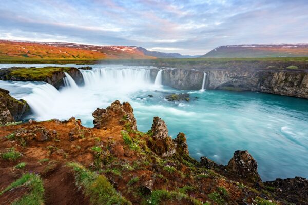 Godafoss Wasserfall und Fluss Skjalfandafljot Island